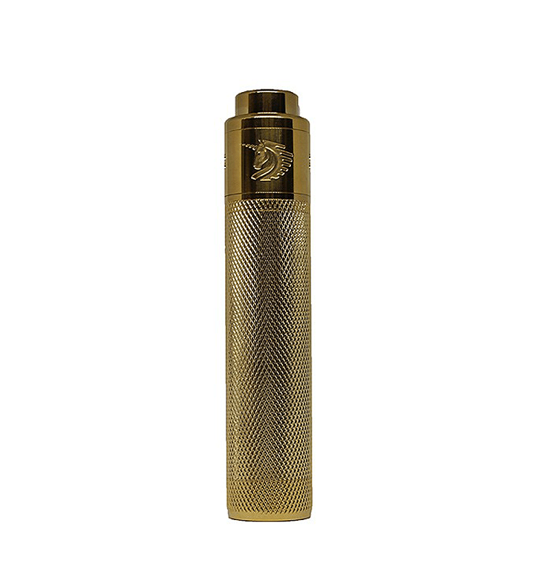 Gold Knurled 18650 Kit by Unicorn Inc Mods