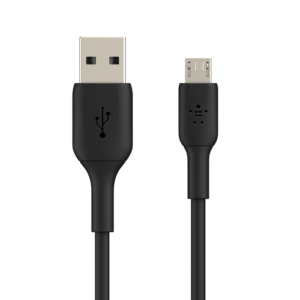 107882534 CAB005BT0M BLK BoostCharge USB A to MicroUSB Gallery Shot 01 WEB