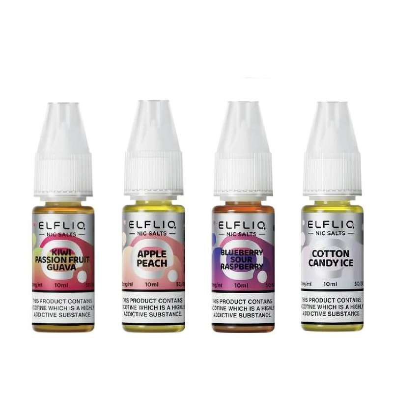 ELFLIQ ELFBAR Nic Salts 10ml 10mg (Pack of 10)