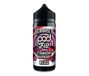 strawberry raspberry seriously podfill 100ml bottle small