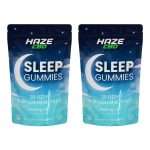Haze CBD Sleep Night Gummy 3000mg - Fizzy Bubblegum Bottle