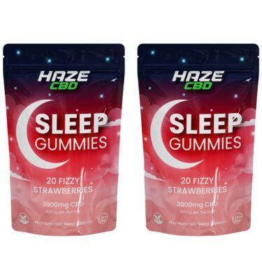 Haze CBD Sleep Night Gummy 3000mg - Fizzy Strawberry