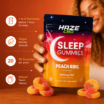 Haze CBD Sleep Night Gummy 3000mg - Peach Punch - Image 2