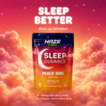 Haze CBD Sleep Night Gummy 3000mg - Peach Punch - Image 4